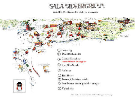 Karta över Sala Silvergruva